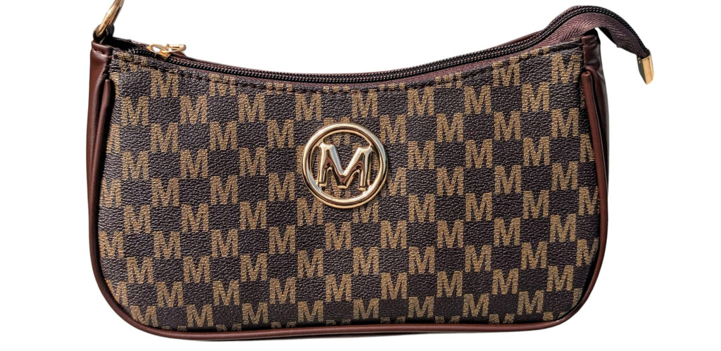 Tijdloze Elegantie: De 'M' Monogram Schoudertas